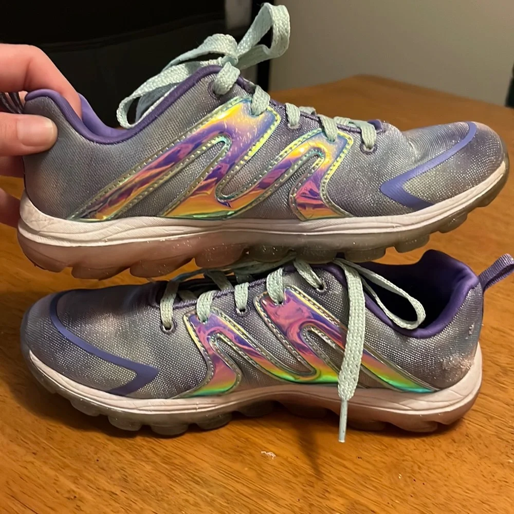 Girls Skechers Sport Sneakers size 5 Purple and Blue - Picture 7 of 15